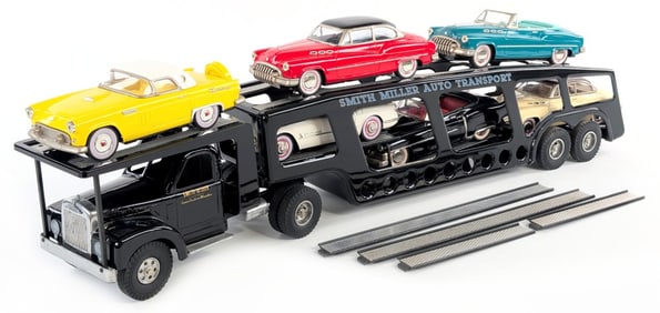 Fred Thompson Smith Miller B Mack Auto Transporter w/ (6) Cars