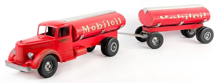 Original Smith Miller Mobilgas Tanker Truck w/ Trailer