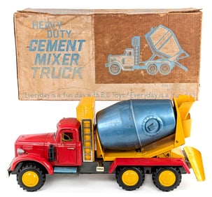 B.C. Toys SSS International Harvester Heavy Duty Cement Mixer Truck w/ Box