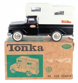 Tonka No. 530 Black Camper w/ Box