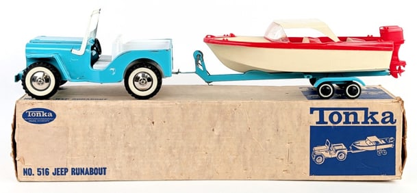 Tonka No. 516 Jeep Runabout Set w/ Box