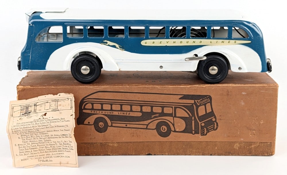 Buddy L No. 755 Grehound Bus w/ Box (1 of 13)