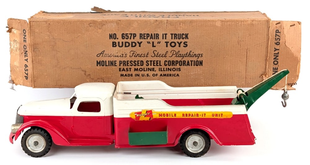 Buddy L No. 657P Repair It Tow Truck w/ Box (1 of 12)