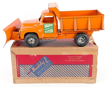 Buddy L No. 5552 Hydraulic Hi-Way Dumper Truck w/ Scraper Blade in Box