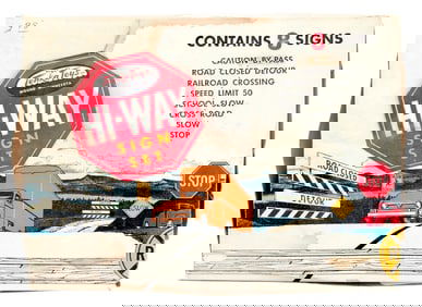 Tonka Hi-Way Sign Set w/ Box