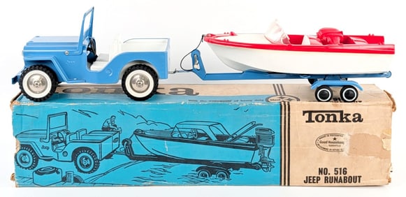 Tonka No. 516 Jeep Runabout Set w/ Box