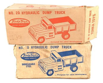 (2) Tonka No. 20 Hydraulic Dump Truck - Boxes Only