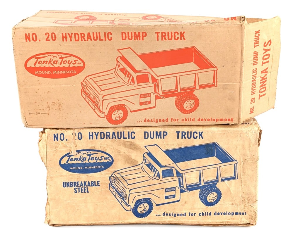 (2) Tonka No. 20 Hydraulic Dump Truck - Boxes Only (1 of 7)