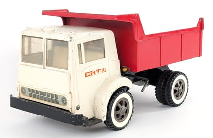 Original Ertl White Cabover Hydraulic Dump Truck
