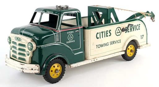 Marx Cities Service Wrecker Tow Truck