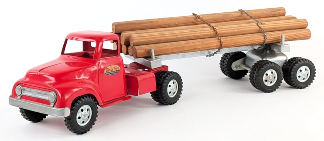 Original Tonka Round Fender Logger Truck