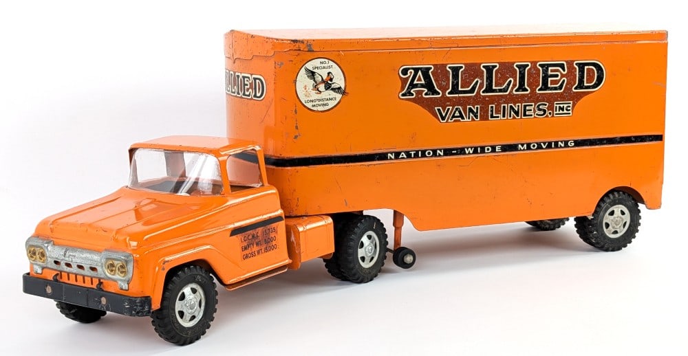 Original Tonka Allied Van Lines Truck & Trailer (1 of 12)