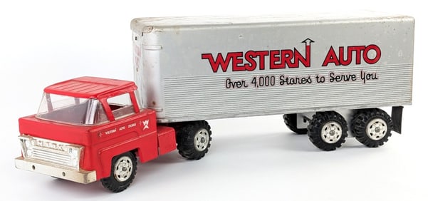 Original Marx Western Auto Truck & Trailer