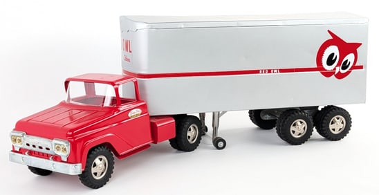 Restored Tonka Red Owl Food Stores Truck & Trailer