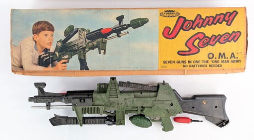 Topper Toys Johnny Seven One Man Army Gun w/ Box