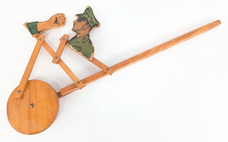 Wooden Anti-Hitler Push Toy