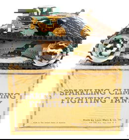 Louis Marx Sparkling Climbing Fighting Tank w/ Box