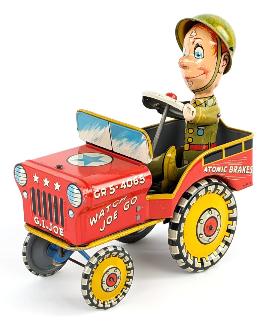 Marx Tin Windup G.I. Joe and His Jouncing Jeep (1 of 8)