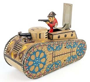 Marx Tin Windup Doughboy U.S. Army Tank