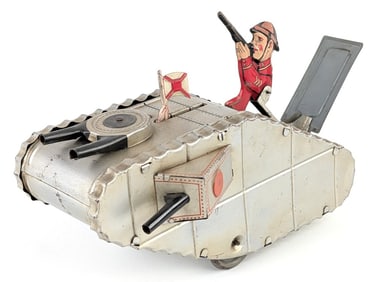 Marx Tin Windup Doughboy Army Tank