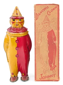 Lindstrom Tin Windup Johnny Dancing Clown w/ Box
