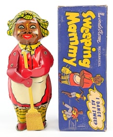 Lindstrom Tin Windup Sweeping Mammy w/ Box