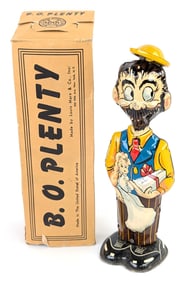 Marx Tin Windup B.O. Plenty Dick Tracy Walker Toy w/ Box