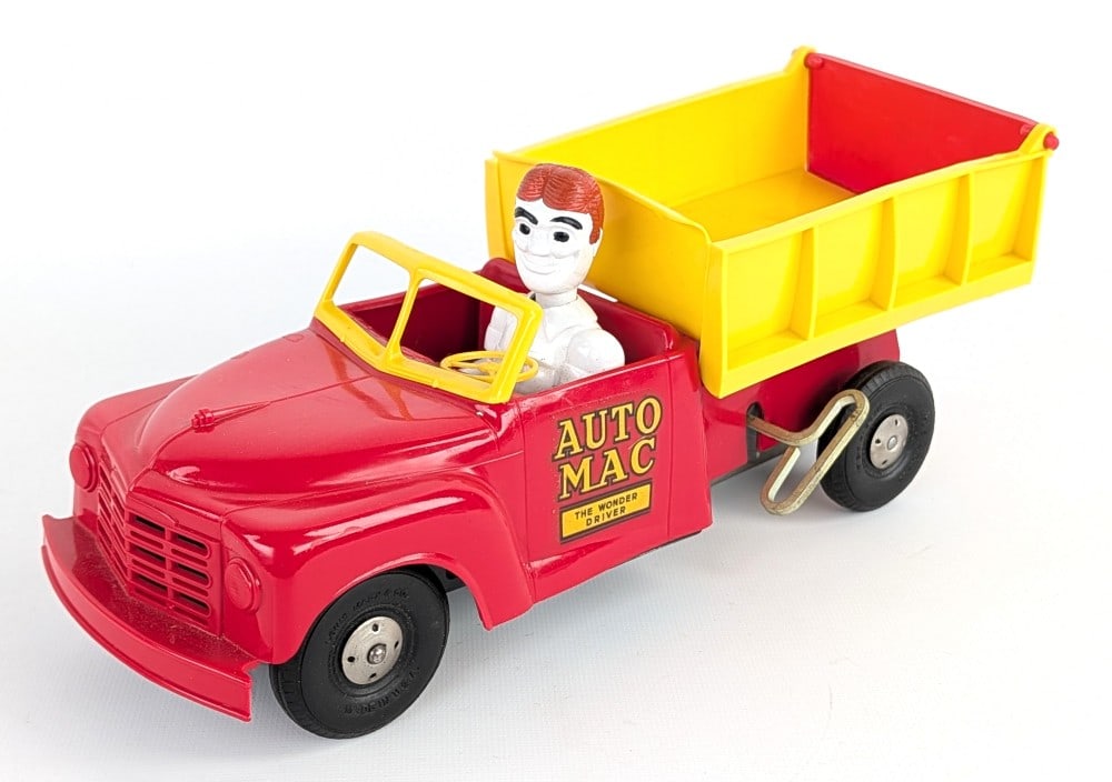 Marx Windup Auto Mac Truck Driver w/ Box - 2