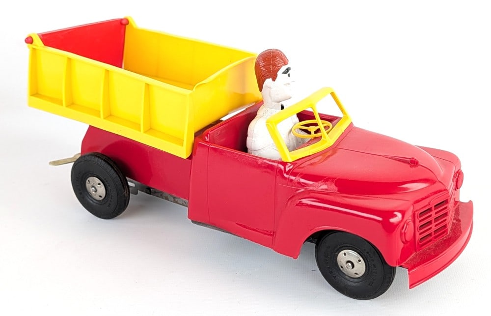 Marx Windup Auto Mac Truck Driver w/ Box - 3