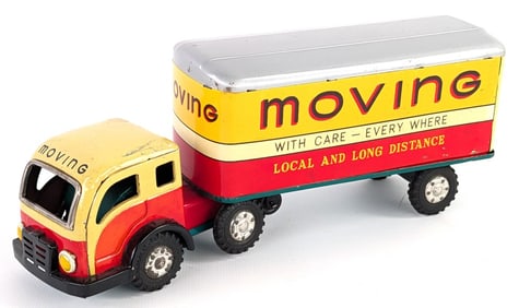 Japan Tin Friction Moving Semi Truck