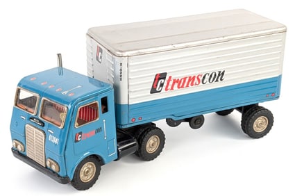Japan Tin Friction Transcon Lines Truck and Trailer