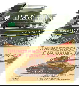 Japan Tin Thunderbolt Cap Firing Tank w/ Box