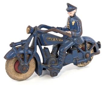 7" Champion Cast Iron Motorcycle
