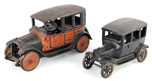 Arcade Cast Iron Ford Model T and Taxi