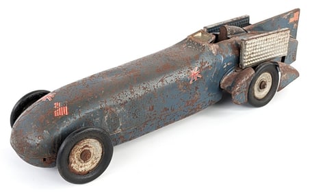 Kingsbury Windup Blue Bird Race Car