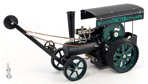 Wilesco D405/1 Steam Engine Tractor w/ Crane