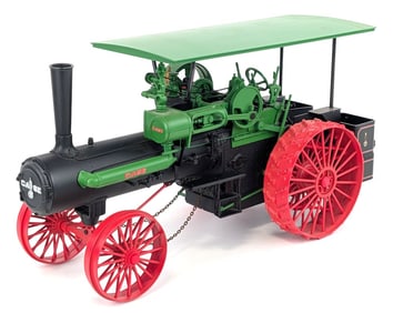1/16 Scale Ertl Case Steam Engine Tractor w/ Green Canopy
