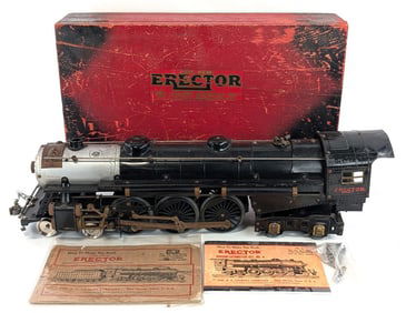 Gilbert Erector Set Built Hudson Train Locomotive