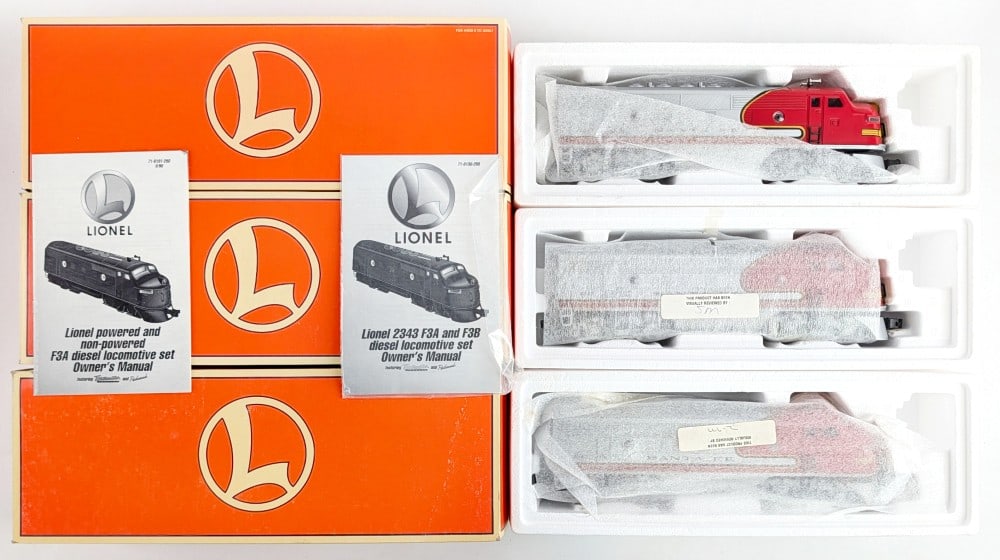 (3) Lionel 2343 Santa FE F-3 "A" Diesel Locomotive 6-18128 (1 of 8)