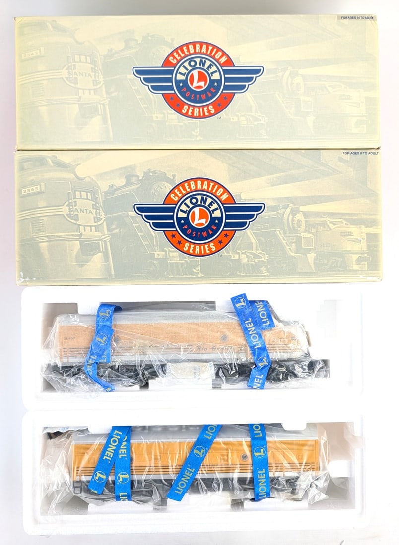 Lionel Rio Grande Legacy F3 B-Unit and F3 Dummy A Unit: Lionel Rio Grande legacy railsounds F3 b-unit and Rio Grande F3 dummy a unit. Good condition in the boxes. Item No. 6-34545 and 6-24528.