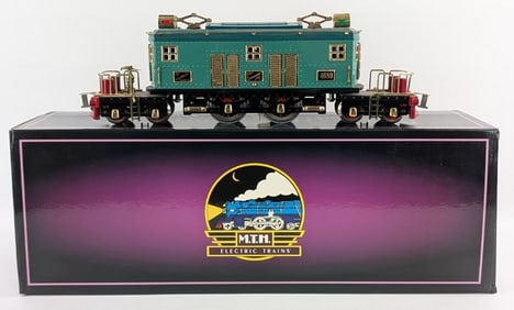 MTH Tinplate Traditions Presidential Blue with Brass Trim Electric Locomotive