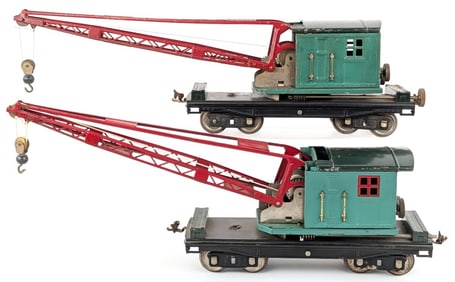 (2) Lionel Standard Gauge 219 Crane Cars