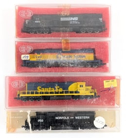 (4) Con-Cor N Scale Train Engines