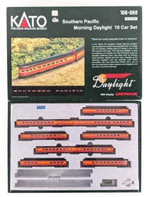 Kato N Scale Southern Pacific Morning Daylight 10 Car Passenger Set