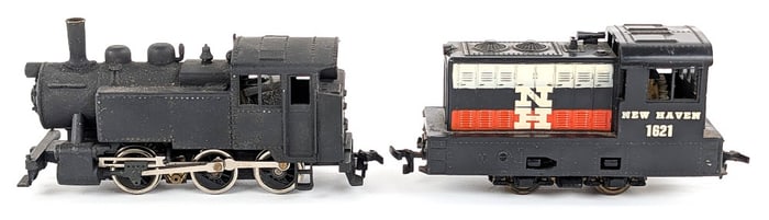 Mantua HO Scale 0-6-0 Engine and Marx New Haven 1621 Switcher