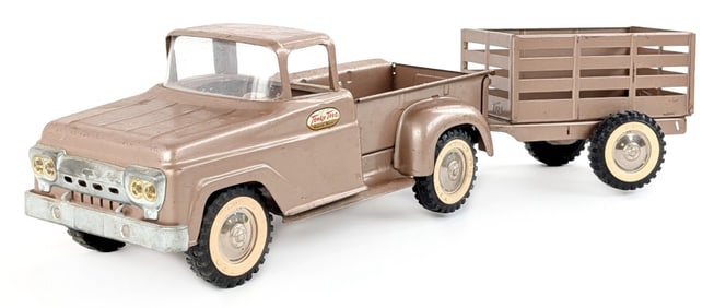 Original Tonka Pickup Truck w/ Utility Trailer