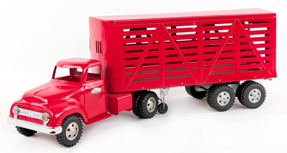 Restored Tonka Livestock Truck and Trailer (1 of 12)