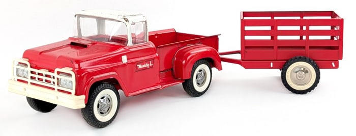Buddy L Pickup Truck w/ Tonka Utility Trailer