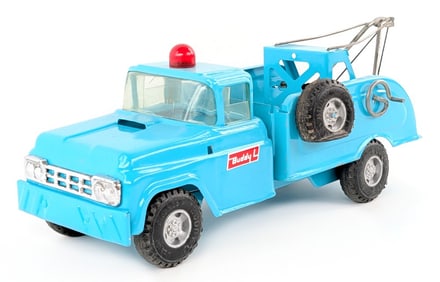 Restored Buddy L Flat Tire Wrecker Tow Truck