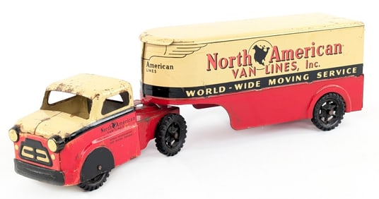 Original Banner Toys North American Van Lines Truck & Trailer